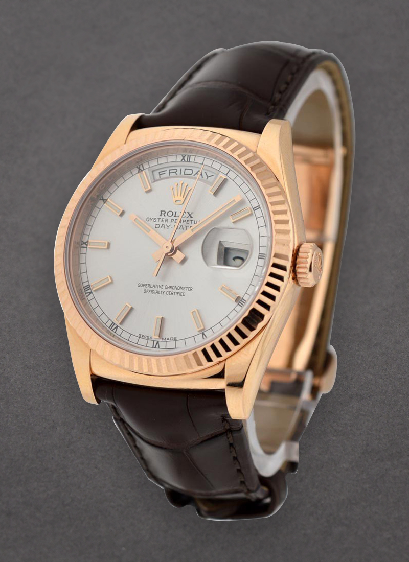 Pre-Owned Rolex Datejust - Rose Gold - Fluted Bezel - 36mm