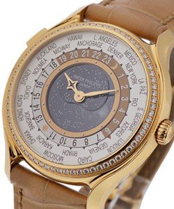 Complications Ladies 175th Anniversary Edition World Time - Rose Gold On Tan Crocodile Strap with White Dial
