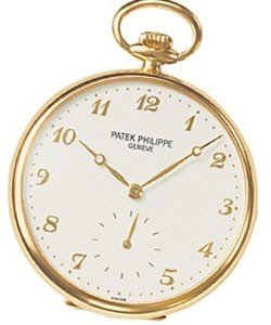 Lepine Pocket Watch Mens 44mm Manual in Yellow Gold Yellow Gold Case with White Arabic Dial