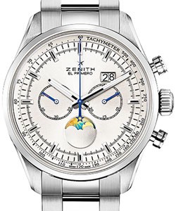 El Primero Helios in Steel On Steel Bracelet with Silver Dial