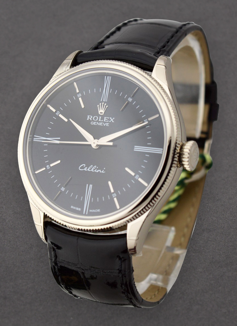 Rolex Unworn Cellini Time 39mm in White Gold