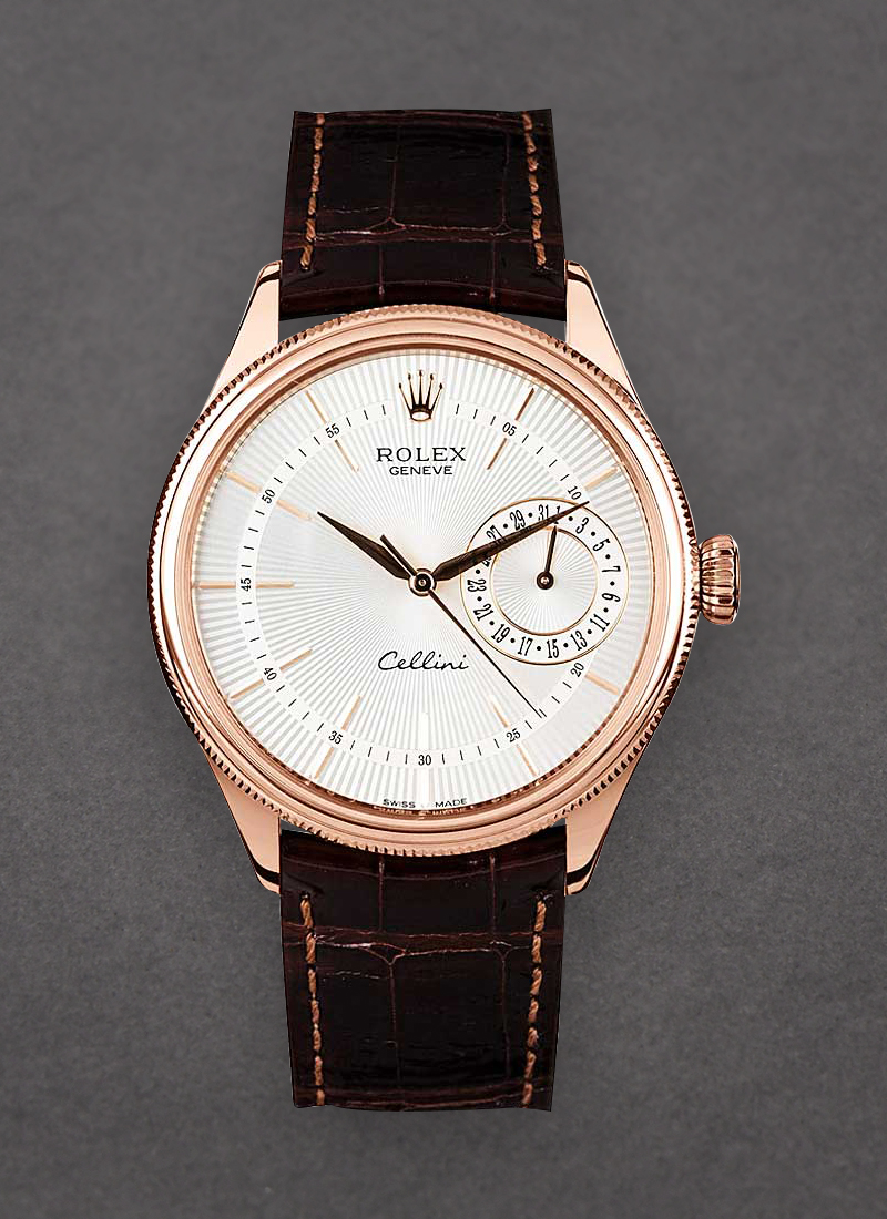 Rolex Unworn Cellini Date Automatic in Rose Gold