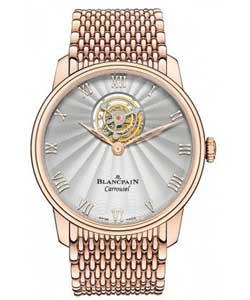 VIlleret Carousel Mens 40mm Automatic in Rose Gold On Rose Gold Mesh Bracelet with Silver Roman Dial