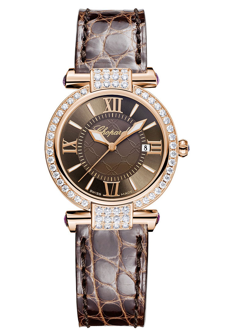 Chopard Imperiale Ladies 28mm in Rose Gold with Diamonds Bezel