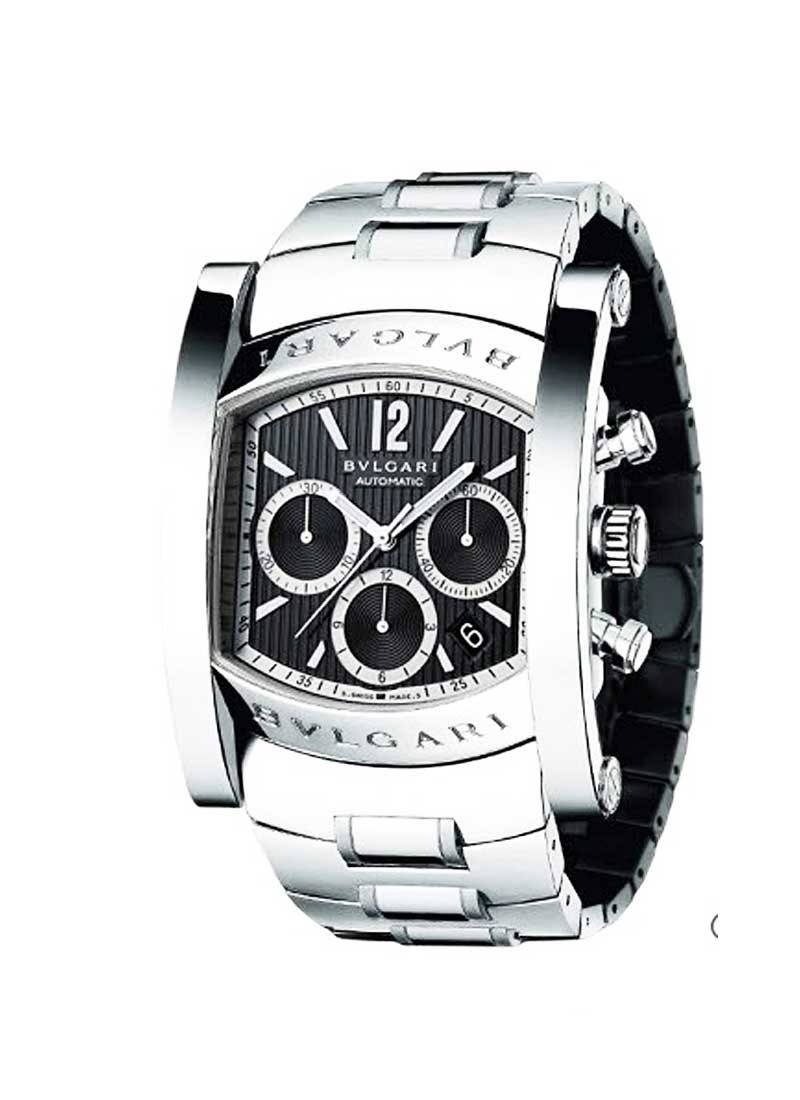 Bvlgari Assioma Chronograph Mens 48mm Automatic in Steel