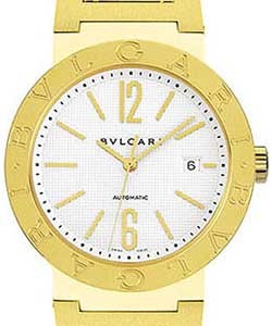 Classic Mens 38mm Automatic in Yellow Gold On Yellow Gold Bracelet with White Dial