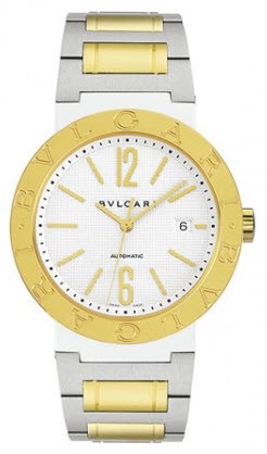 Classic 38mm in 2-Tone On Steel and Yellow Gold Bracelet with White Dial