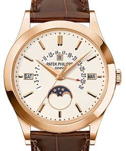 Grand Complication Ref 5496R-001 in Rose Gold on Brown Alligator Leather Strap with Silver Opaline Dial