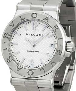 Diagono Classic Mens 35mm Automatic in Steel On Steel Bracelet with White Analog Dial