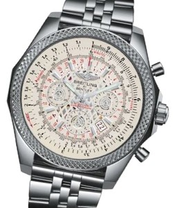 Breitling for Bentley B06 in Steel ON Bracelet with Silver Dial