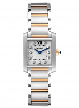 Cartier WE110004 Tank Francaise Quartz in Steel and Rose Gold WE110004