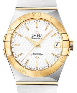 Constellation Chronometer 38mm Automatic in Steel and Rose Gold Steel & Yellow Gold on Bracelet with Silver Textured Dial