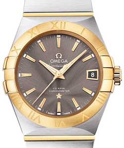 Constellation Chronometer in Two Tone on Steel and Yellow Gold Bracelet with Grey Dial