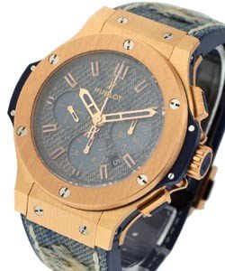Big Bang Jeans 44mm in Rose Gold on Blue Jeans Pattern Strap with Blue Jeans Dial - Limited to 200pcs