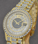 President - 36mm - Yellow Gold - Baguette Diamond Bezel  on President Diamond Bracelet - Baguette Diamond Dial