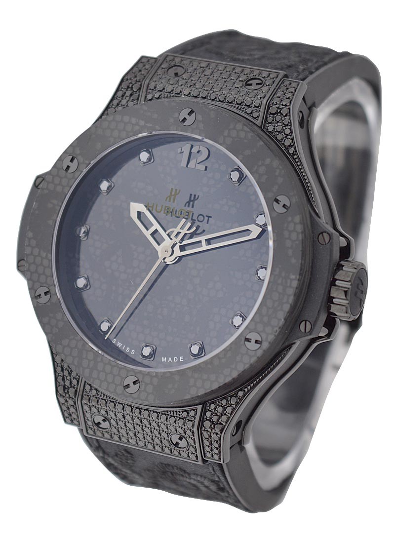 Hublot Big Bang Broderie in PVD Steel with Diamond Case