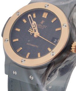 Classic Fusion 38mm Automatic in Ceramic - Rose Gold Bezel On Black Alligator strap with Black Carbon Fiber Dial