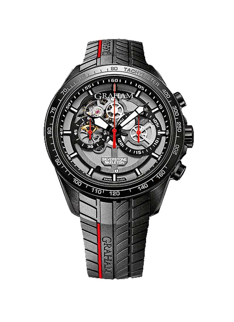 Graham Silverstone RS Skeleton 46mm Automatic in  Steel Black PVD
