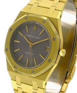 Royal Oak Automatic in Yellow Gold on Yellow Gold Bracelet with Grey Dial