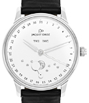 Astrale Eclipse Mens 43mm Automatic in Steel On Black Alligator Strap with Silver Dial