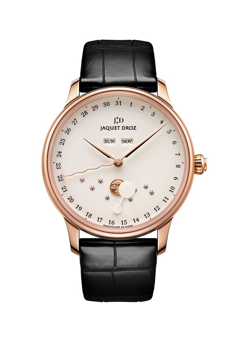 Jaquet Droz Astrale Eclipse Mens 43mm Automatic in Rose Gold