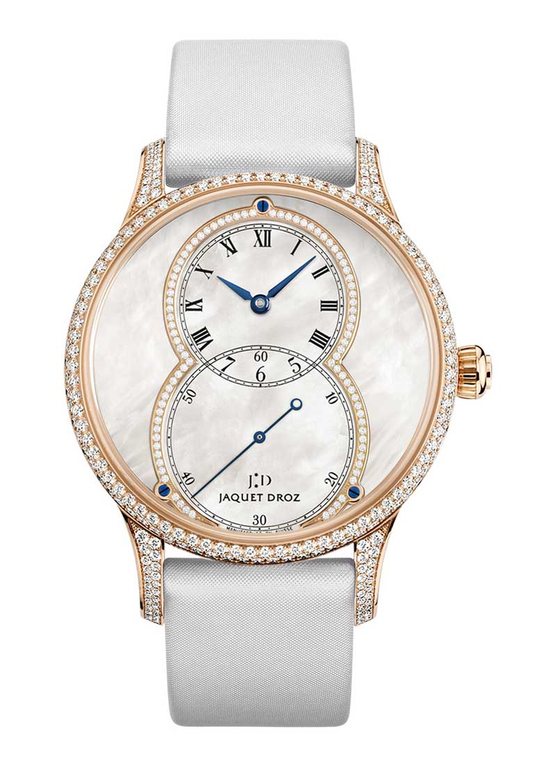 Jaquet Droz Grande Seconde Circled ladies 39mm in Rose Gold with Diamond Bezel