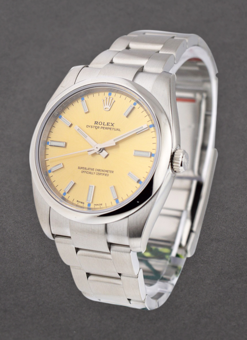 Rolex Unworn Oyster Perpetual 34mm in Steel with Smooth Bezel