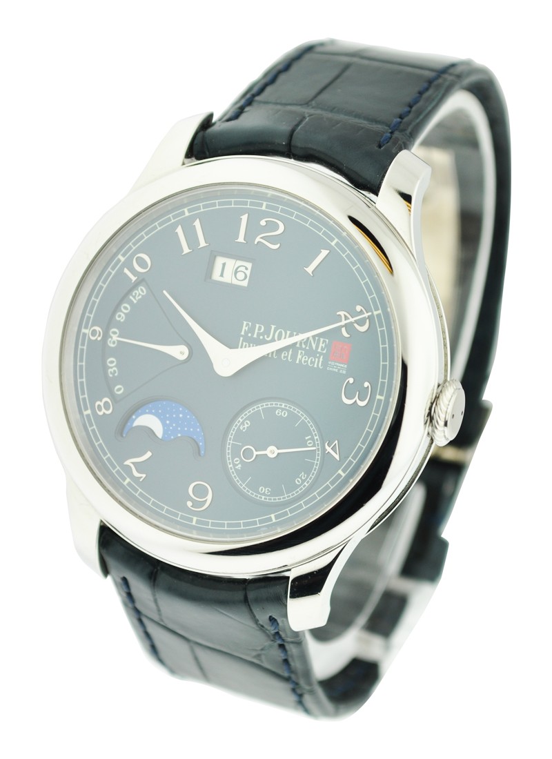 FP Journe Octa Lune in Platinum with Blue Dial