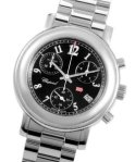 Mille Miglia Quartz in Steel Steel on Bracelet with Black Dial