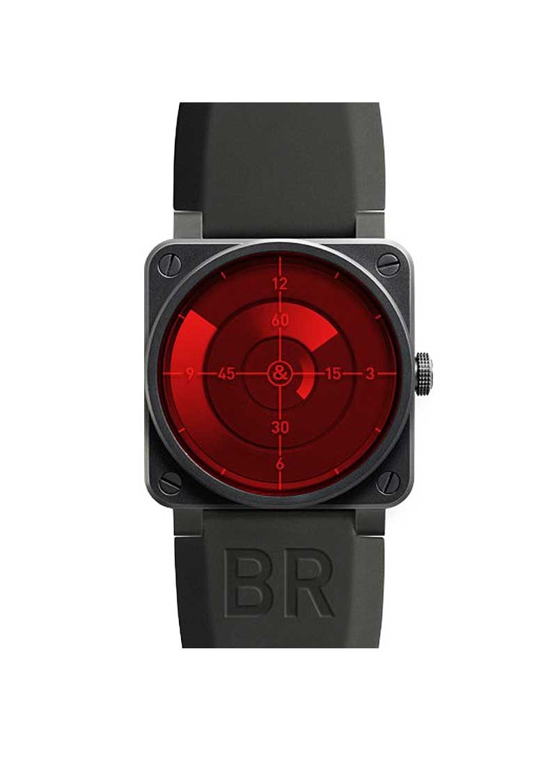 Bell & Ross BR 03 Red Radar Avaition in Black PVD Steel - Limited Edition