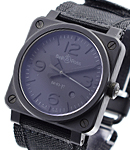 BR 03-92 Phantom in Matt Black Ceramic on Black Nylon Strap with Black Dial