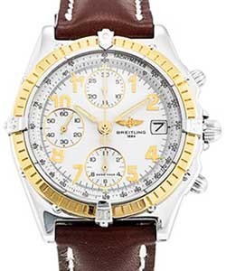 Chronomat Evolution Men's Automatic 2-Tone Steel and YG on Strap with Silver Dial