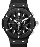 Big Bang Black Magic Mens 44mm Automatic in Ceramic On Black RUbber Strap with Black Carbon Fiber Dial