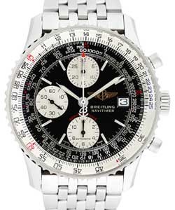 Navitimer Breitling Fighters Special Edition in Steel on Steel Bracelet with Silver Dial