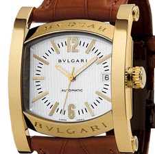 Assioma Automatic in Yellow Gold on Brown Alligator Leather Strap with Ivory Dial