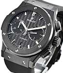 Classic Fusion Chronograph Black Magic Ceramic On Black Rubber Strap with Black Carbon Fiber Dial