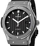 Classic Fusion Black Magic 42mm in Black Ceramic On Black Rubber Strap with Black Carbon Fiber Dial
