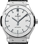 Classic Fusion Automatic in Titanium On Black Alligator Strap with Silver Index Dial
