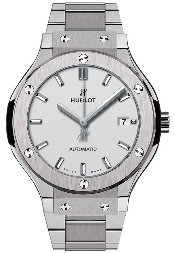 Classic Fusion 38mm Automatic in Titanium On Titanium Bracelet with Silver Index Dial