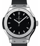 Classic Fusion 33mm Quartz in Titanium On Black RUbber Strap with Black Index Dial