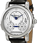 Homage to Nicolas Rieussec Mens 43mm Automatic in Steel On Black Alligator Strap with Silver Dial