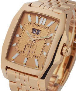 Bentley Flying B Jump Hour in Rose Gold on Rose Gold Bracelet -  Rose Dial