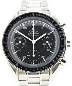 Speedmaster Chronograph 39mm Automatic in Steel On Steel Bracelet with Black Dial
