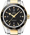 Seamaster Pro 300 Co-axial Mens 41mm Automatic in Steel with Yellow Gold on Steel with Yellow Gold Bracelet with Black Dial