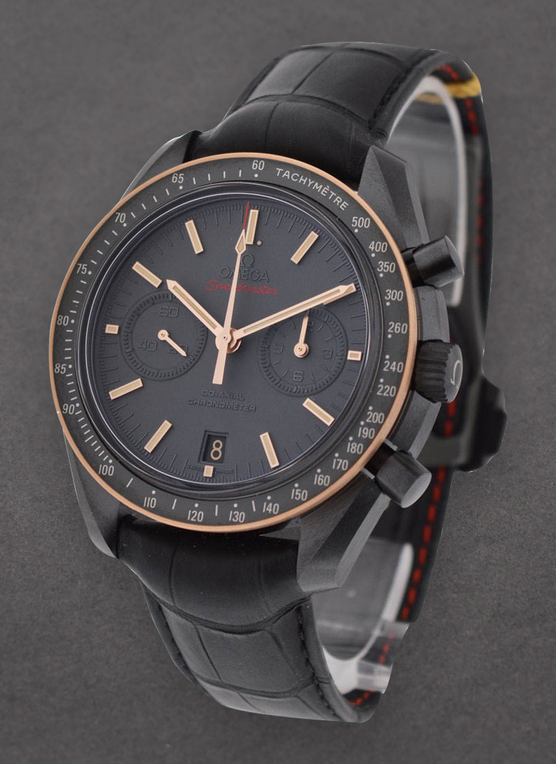 Omega Speedmaster Moonwatch Co-Axial Chronograph in Black Ceramic