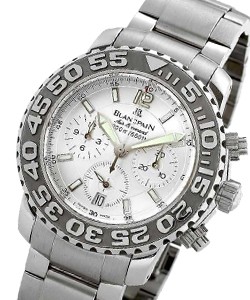 Air Command Trilogy Flyback Chronograph in White Gold on Bracelet with White Dial