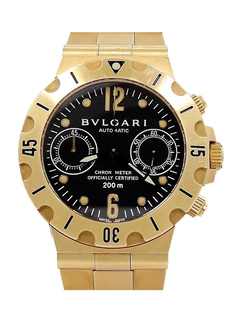 Bvlgari Diagono Professional Chronograph in Yellow Gold
