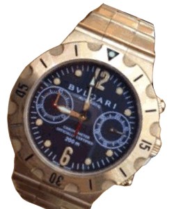 Diagono Proffesional GMT 3 Time Zone Yellow Gold on Bracelet with Black Dial