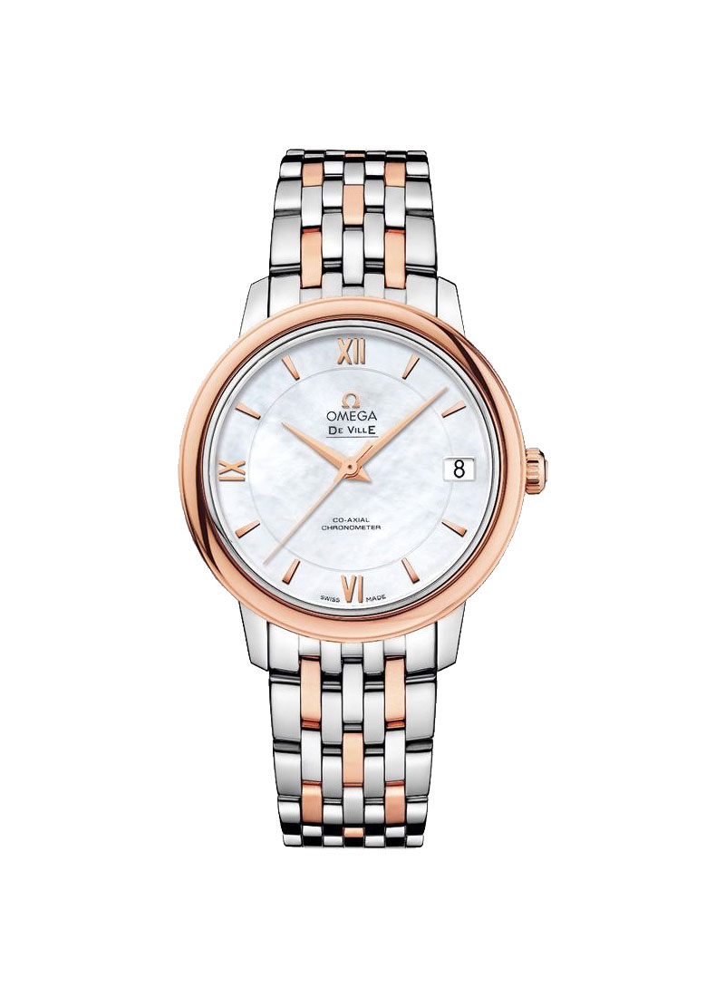 Omega Deville Prestige Co-Axial Mens 32.7mm Automatic in Steel and Rose Gold