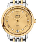 Deville Prestige Ladies Quartz in Steel and  Yellow Gold On Steel and Yellow Gold Bracelet with Champagne Diamond Dial